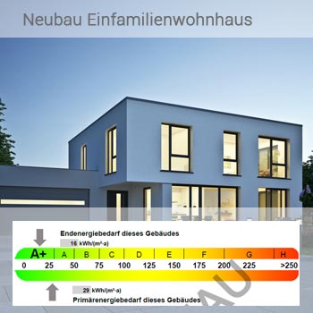 Energieausweis für Neubau Einfamilienhaus